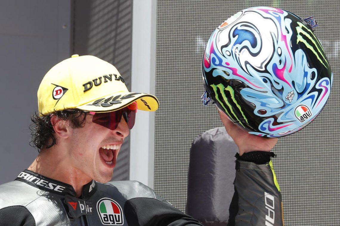 V moto2 in moto3 zmagovalca Vietti in Guevara
