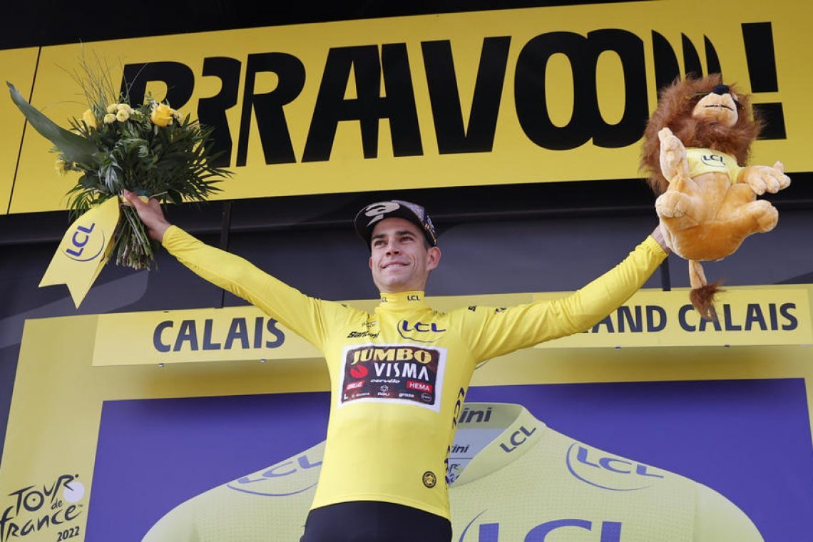 Van Aert po treh drugih mestih le do etapne zmage