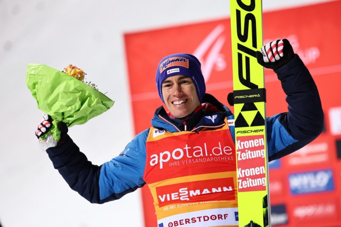 Stefan Kraft pred Petrom Prevcem zmagal v Oberstdorfu, Timi Zajc četrti