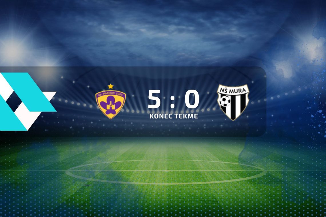 Nogometaši Maribora so premagali Muro s 5:0