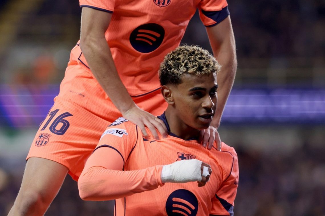 Lamine Yamal znova zablestel, a Barceloni ni uspelo premagati Club Bruggea