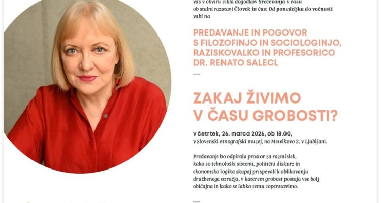 V Ljubljani predavanje Renate Salecl o času grobosti
