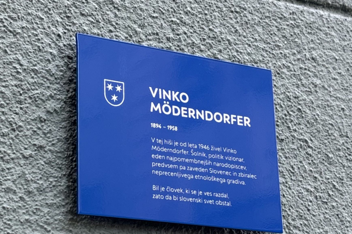 V Celju odkrili spominsko obeležje Vinku Möderndorferju