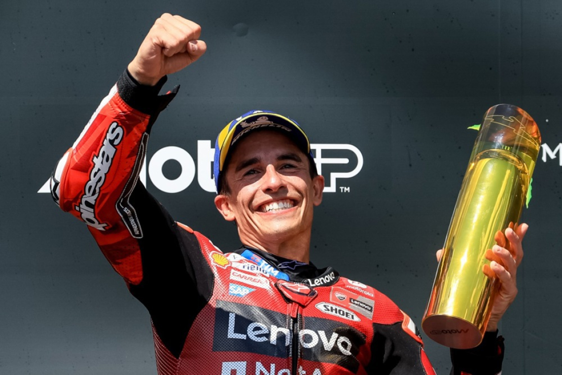Marc Marquez zmagovalec Brna, Bezzecchi kljub kazni ostal na vrhu SP 
