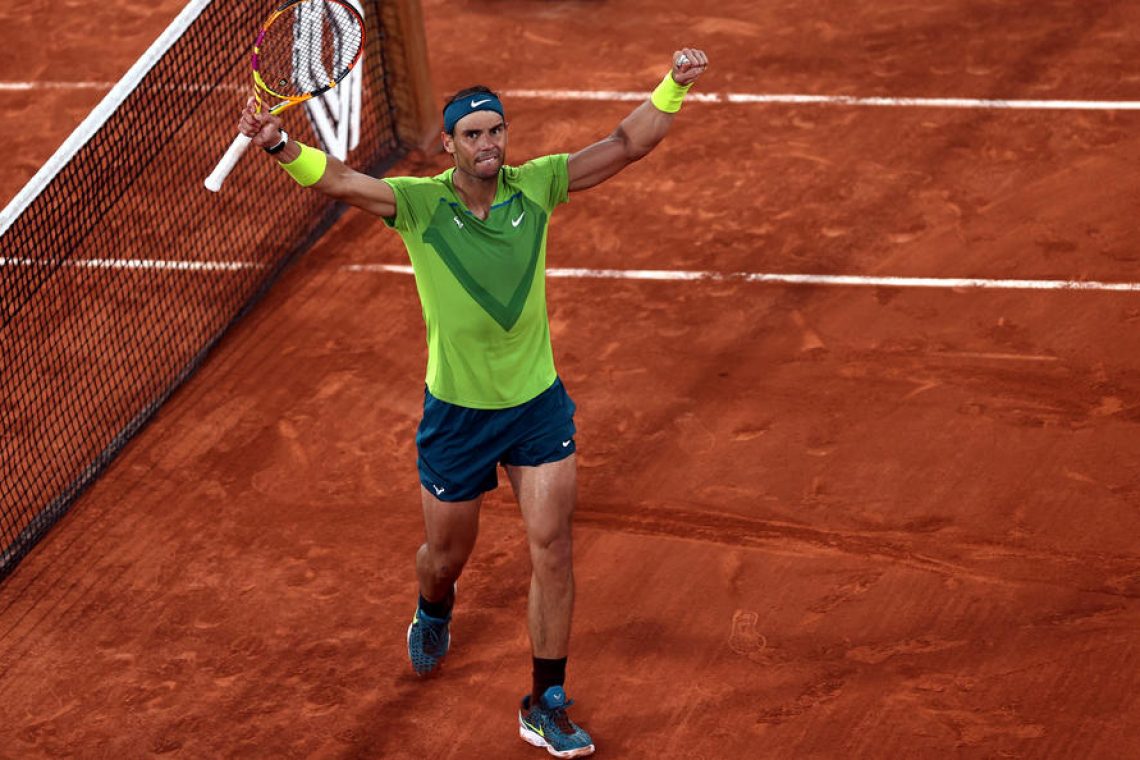 Nadal v 14. finalu Rolanda Garrosa proti Ruudu
