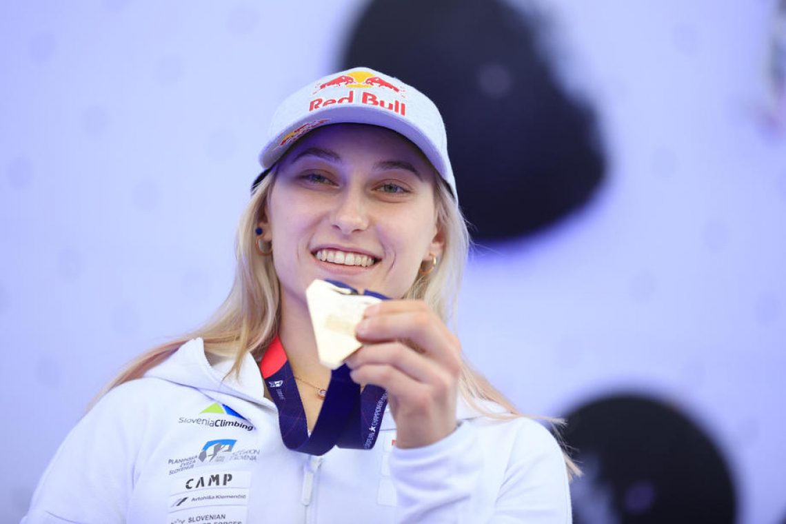 Janja Garnbret prejela tako želeno evropsko zlato
