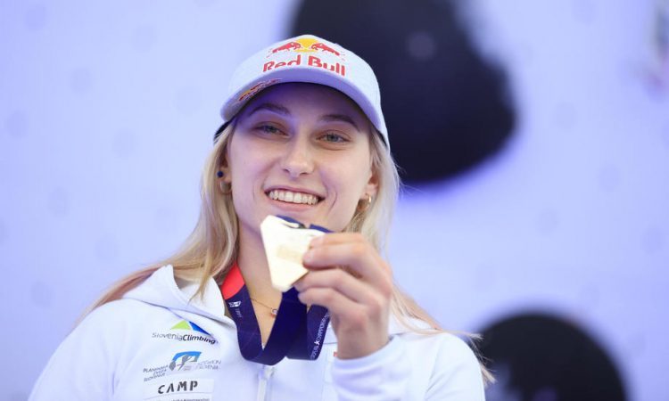 Janja Garnbret prejela tako želeno evropsko zlato