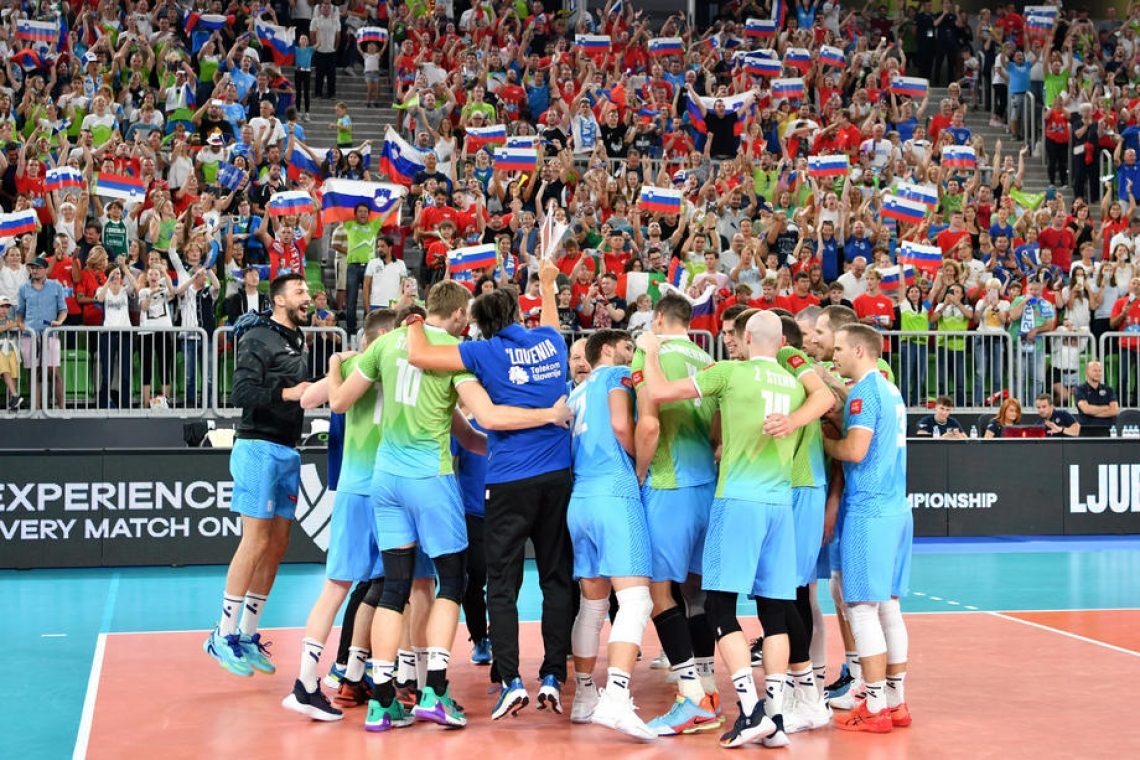 Slovenski odbojkarji z Ukrajinci v četrtfinalu SP