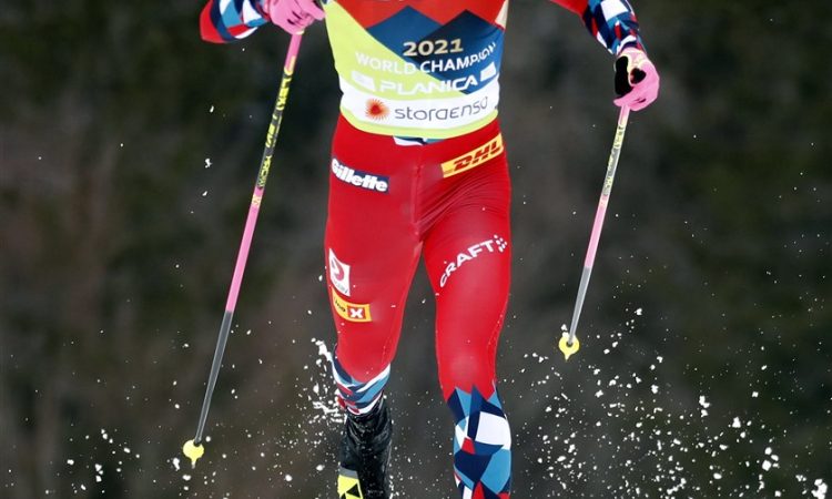 Johannes Klaebo in Jonna Sundling prva svetovna prvaka v Planici 