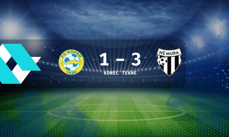 Nogometaši Mure so premagali Koper s 3:1 
