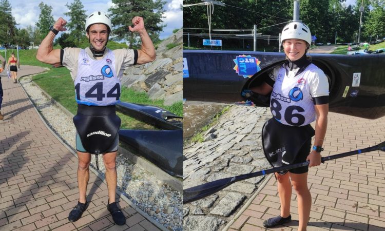 Ana Šteblaj in Anže Urankar zmagovalca tekme svetovnega pokala v sprintu na divjih vodah