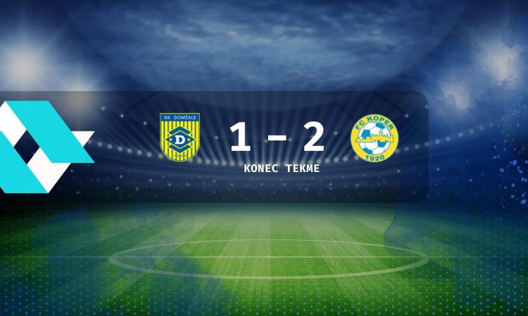 Nogometaši Domžal so  izgubili proti Kopru z 1:2