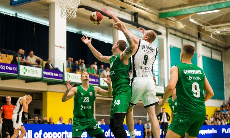 Košarkarji Krke so izgubili proti Partizanu s 56:96