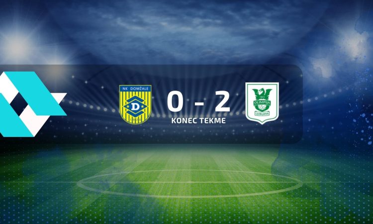 Nogometaši Domžal so izgubili proti Olimpiji z 0:2