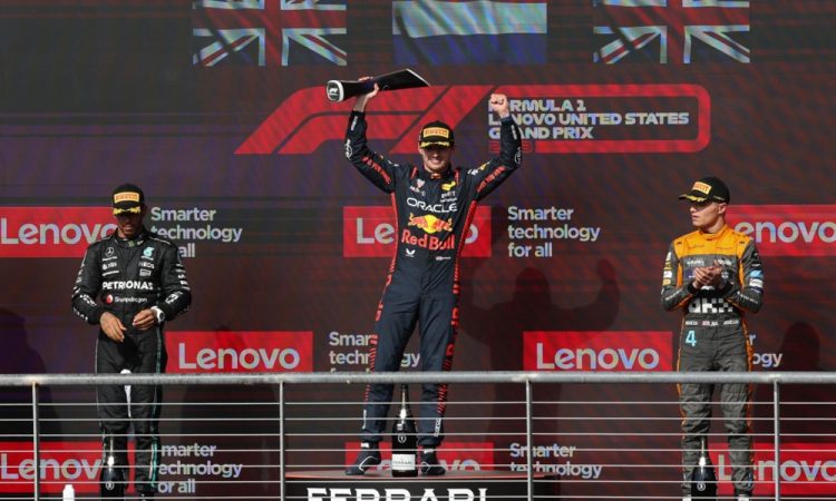 Verstappen zaokrožil teksaški konec tedna z jubilejno zmago