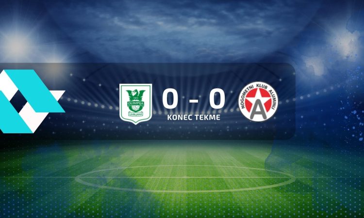 Nogometaši Olimpije in Aluminija so se razšli z neodločenim izidom 0:0