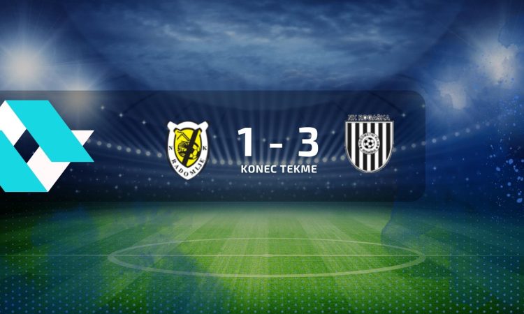 Nogometaši Kalcerja Radomelj so izgubili proti Rogaški z 1:3
