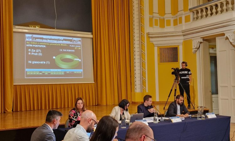 Mestni svet sprejel rebalans proračuna 2023 in v prvem branju proračun za leto 2024 