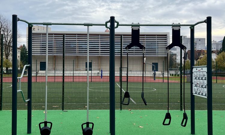 Nov fitnes na prostem na igrišču I. gimnazije v Celju