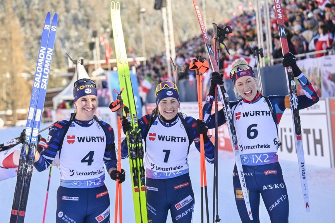 Justine Braisaz-Bouchet zadržala prvo mesto, Lampič zdrsnila nazaj