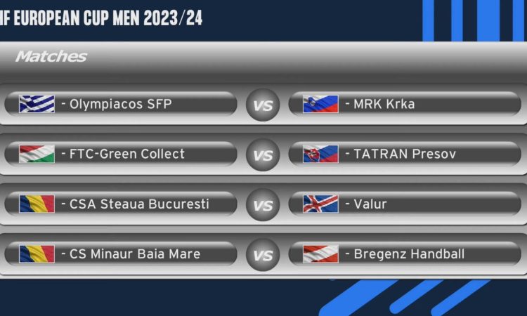 Rokometaši Krke v četrtfinalu proti Olympiakosu