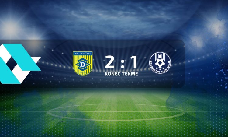 Nogometaši Domžal so premagali Celje z 2:1