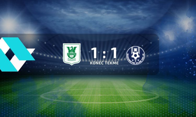 Nogometaši ljubljanske Olimpije in Celja so se razšli z neodločenim izidom 1:1
