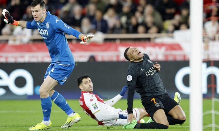 Monaco in PSG brez zmagovalca