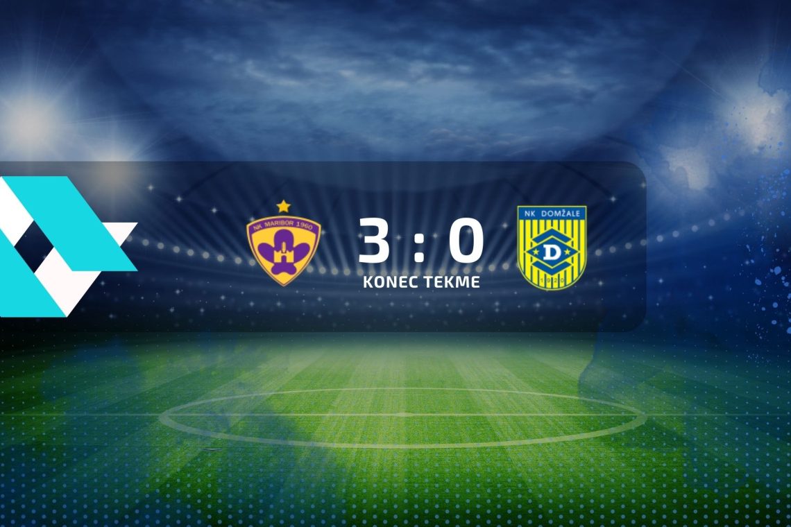 Nogometaši Maribora so premagali Domžale s 3:0