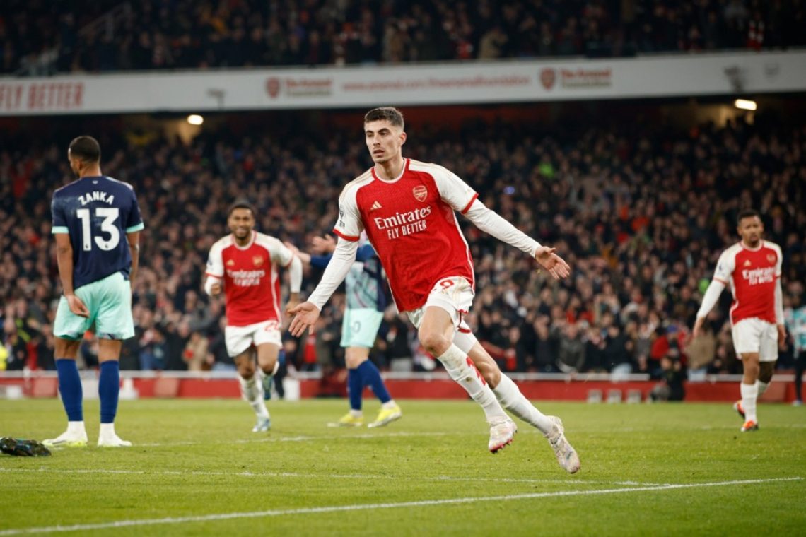 Havertz popeljal Arsenal začasno na vrh