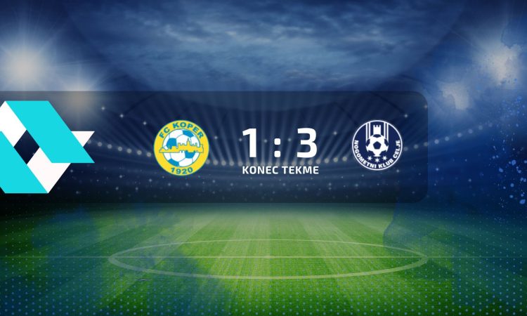 Nogometaši Kopra so izgubili proti Celju z 1:3