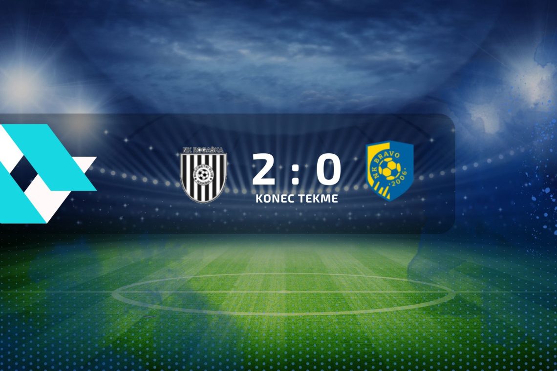 Nogometaši Rogaške so premagali Bravo Kostel z 2:0