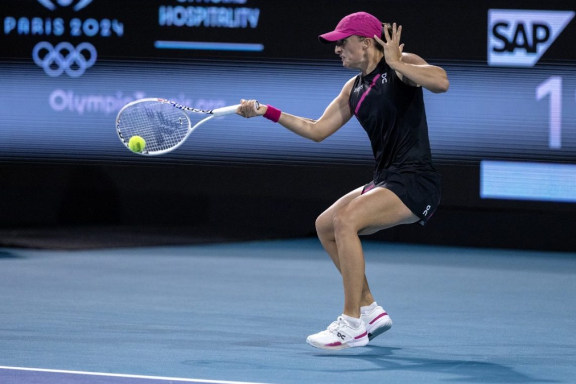 Iga Swiatek še naprej na čelu lestvice WTA