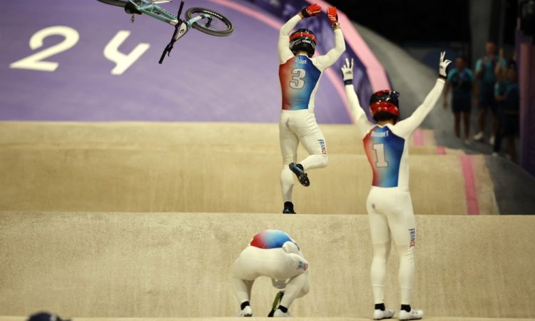 Trojno francosko slavje v dirkanju BMX