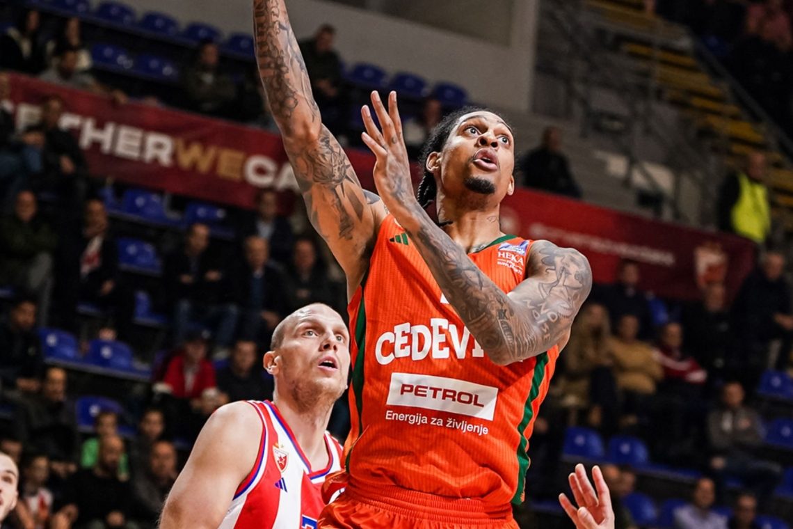 Košarkarji Cedevite Olimpije so v Beogradu izgubili proti Crveni zvezdi s 86:92